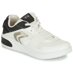Geox J XLED B. B - MESH+GEOBUCK Bianco - Sneakers Bambino
