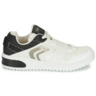 Geox J XLED B. B - MESH+GEOBUCK Bianco - Sneakers Bambino - 2