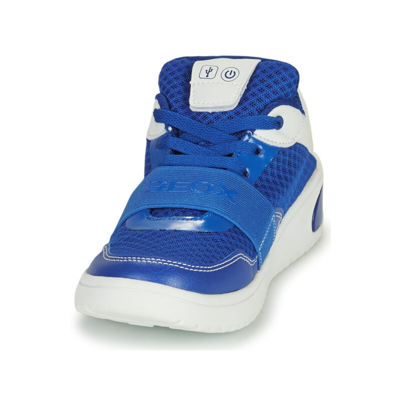 Geox J XLED B. B - MESH+GEOBUCK Marine Sneakers Bambino - 3