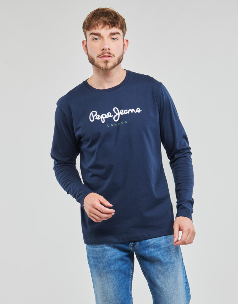T-shirts a maniche lunghe Pepe jeans EGGO LONG Marine T-shirts a maniche lunghe Uomo - 2