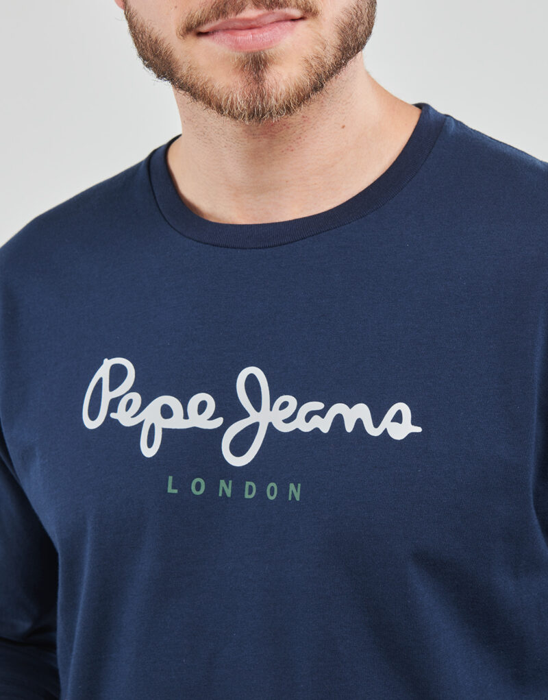 T-shirts a maniche lunghe Pepe jeans EGGO LONG Marine T-shirts a maniche lunghe Uomo - 5