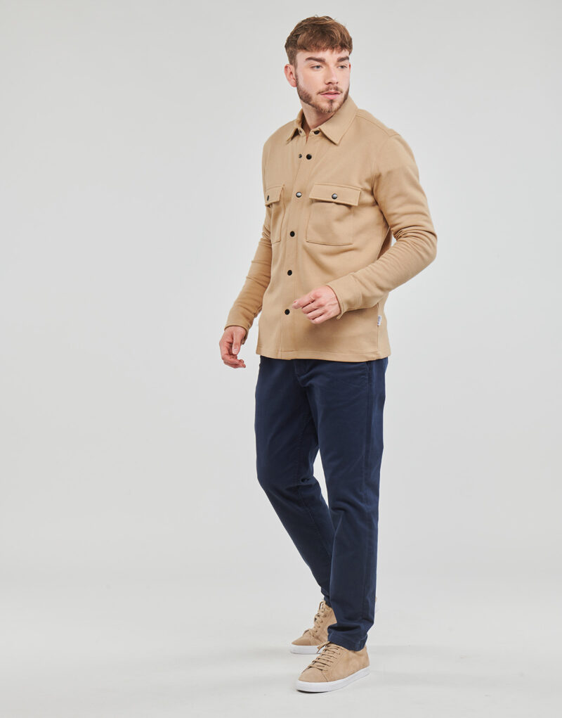 Selected SLHJACKIE SWEAT JACKET Beige Men's Jackets - 3