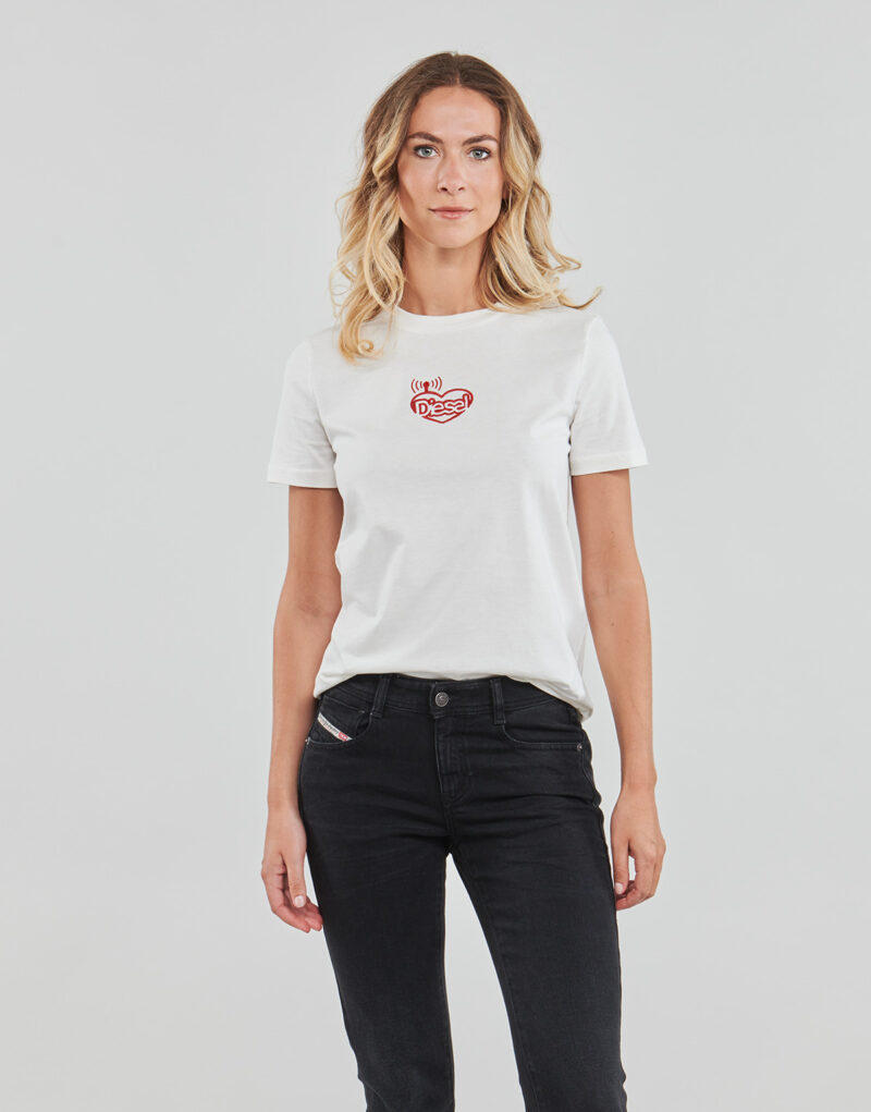T-shirt Diesel T-REG-E9 Bianco T-shirt maniche corte Donna - 2