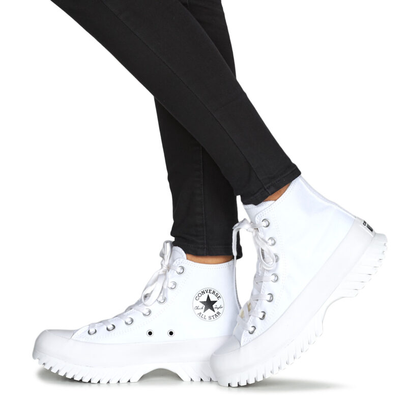 Converse Chuck Taylor All Star Lugged 2.0 Foundational Canvas Bianco Sneakers alte Donna - 8