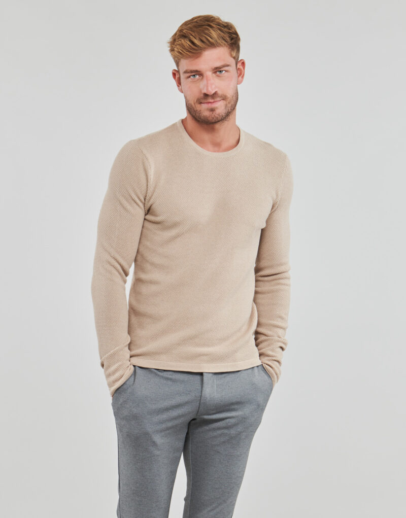 Maglione Only & Sons ONSPANTER LIFE 12 STRUC CREW KNIT Beige Maglioni Uomo - 2