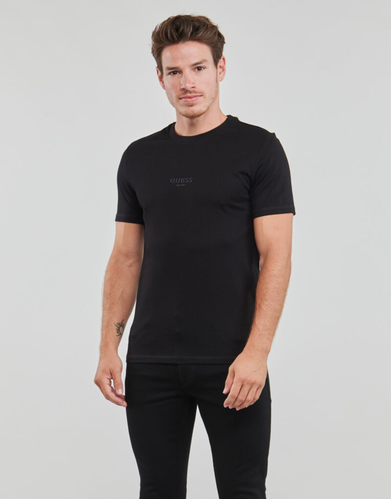 T-shirt  Guess  AIDY  Nero -  T-shirt maniche corte Uomo - 2