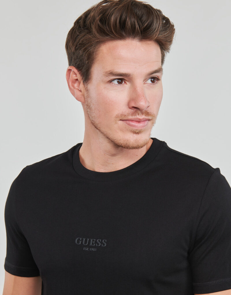 T-shirt  Guess  AIDY  Nero -  T-shirt maniche corte Uomo - 5