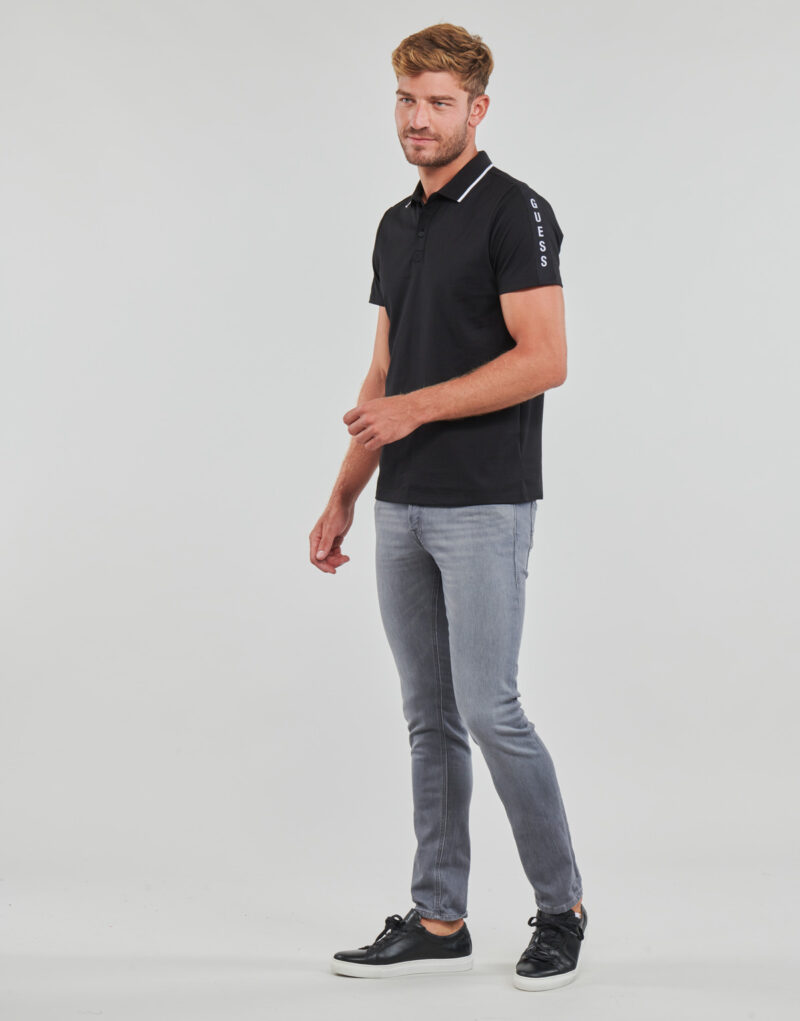 Polo  Guess  PAUL PIQUE TAPE  Nero -  Polo Uomo - 3