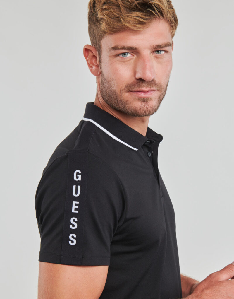 Polo  Guess  PAUL PIQUE TAPE  Nero -  Polo Uomo - 5
