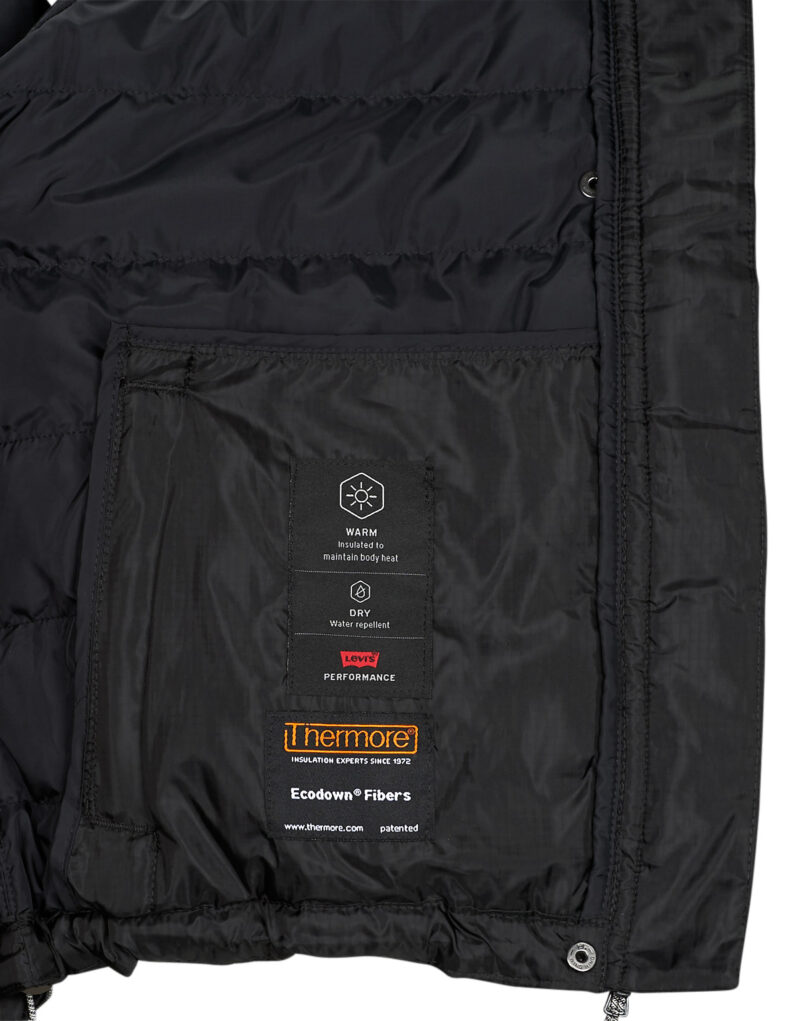 Piumino  Levis  EDIE PACKABLE JACKET  Nero -   Piumini Donna - 6