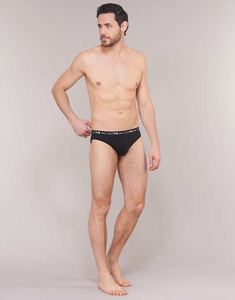 Slip DIM COTON STRETCH X3 Schwarz Slip Mann - 3