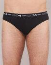 Slip DIM COTON STRETCH X3 Schwarz Slip Mann - 4