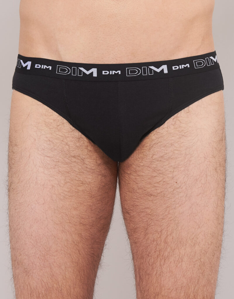 Slip DIM COTON STRETCH X3 Schwarz Slip Mann - 4