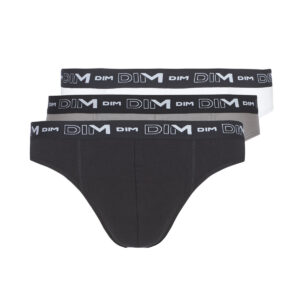 Slip  DIM  COTON STRETCH X3  Nero -  Slip Uomo