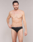 Slip DIM COTON STRETCH X3 Schwarz Slip Mann - 2