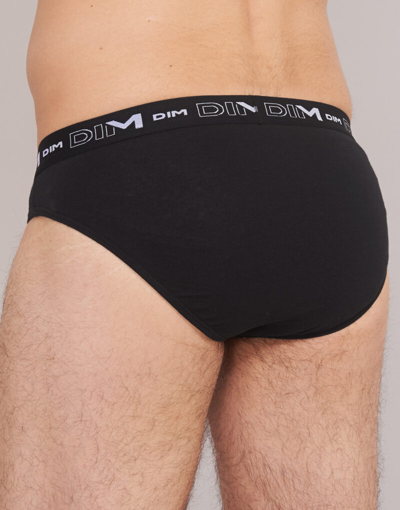 Slip DIM COTON STRETCH X3 Schwarz Slip Mann - 5