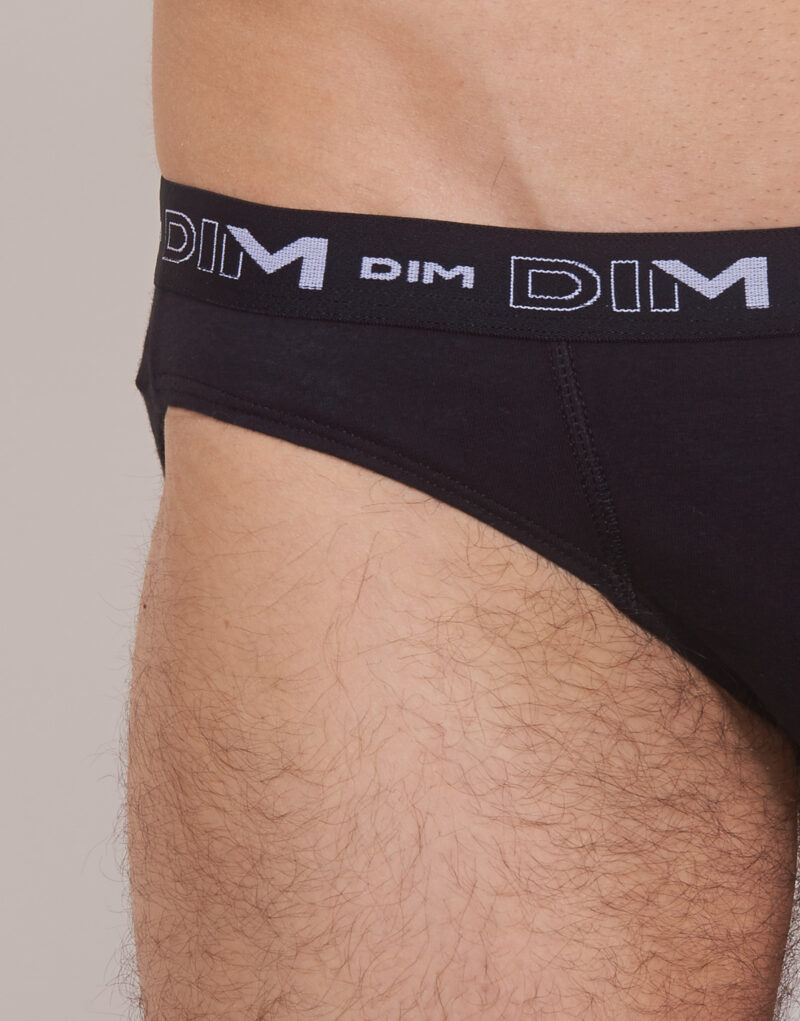 Slip DIM COTON STRETCH X3 Schwarz Slip Mann - 6