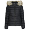 Piumino  Tommy Jeans  TJW BASIC HOODED DOWN JACKET  Nero -   Piumini Donna