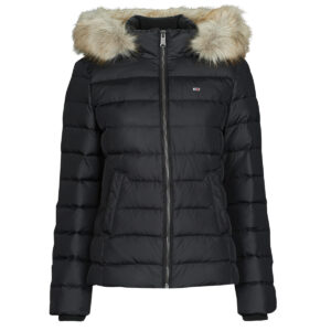Piumino  Tommy Jeans  TJW BASIC HOODED DOWN JACKET  Nero -   Piumini Donna