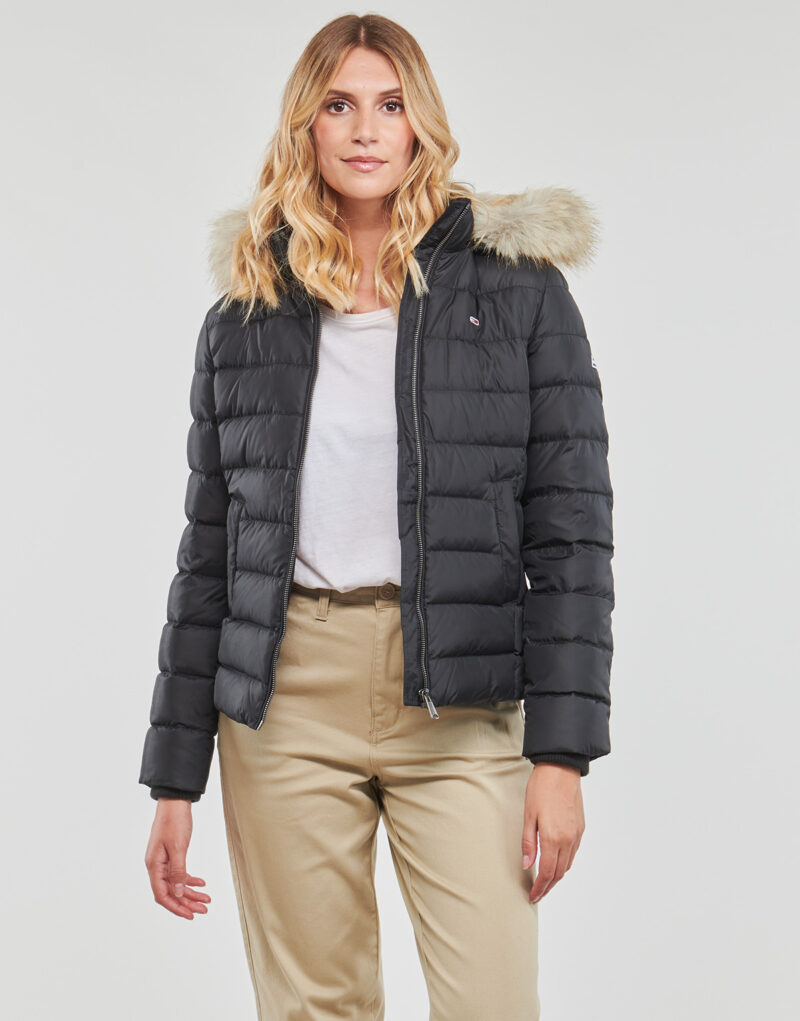 Piumino  Tommy Jeans  TJW BASIC HOODED DOWN JACKET  Nero -   Piumini Donna - 2