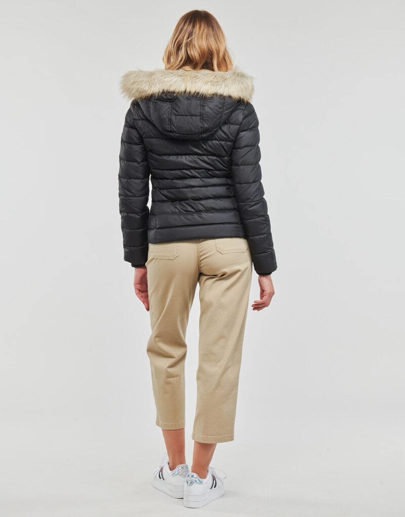 Piumino  Tommy Jeans  TJW BASIC HOODED DOWN JACKET  Nero -   Piumini Donna - 4
