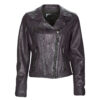 Giacca in pelle  Oakwood  CLIPS 6  Viola -   Giacche in pelle Donna