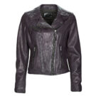 Giacca in pelle  Oakwood  CLIPS 6  Viola -   Giacche in pelle Donna - 1