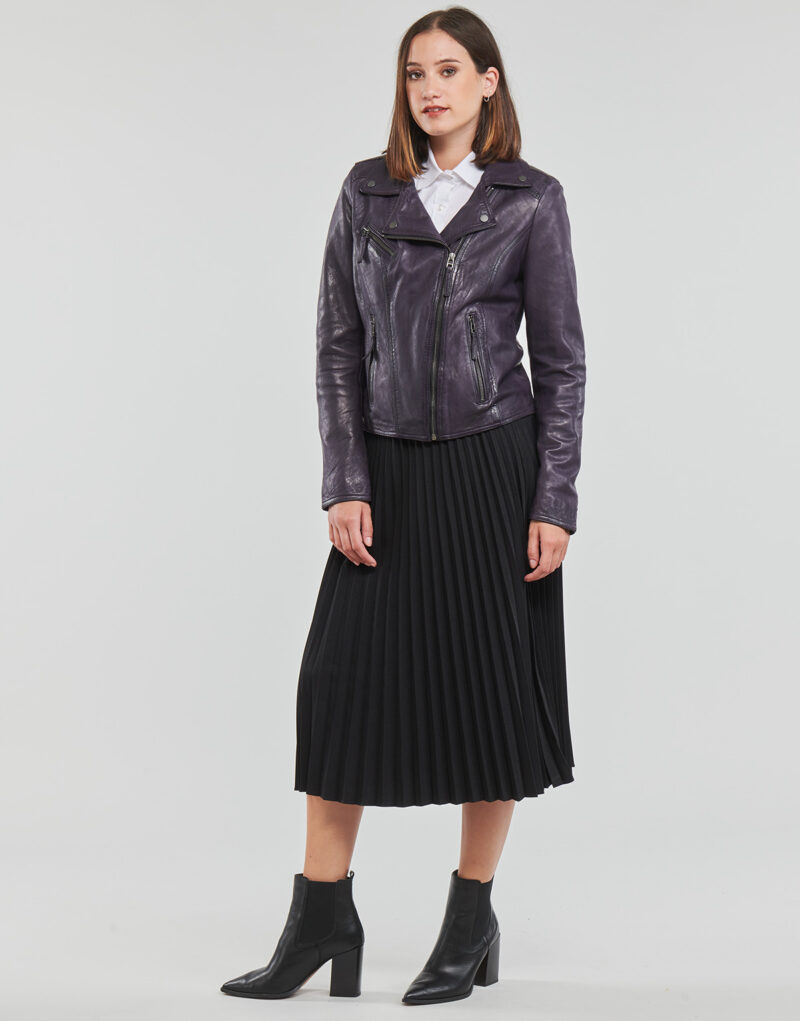Giacca in pelle  Oakwood  CLIPS 6  Viola -   Giacche in pelle Donna - 3