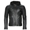 Giacca in pelle Oakwood DRINK Nero Giacche in pelle Uomo