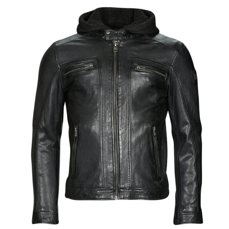 Chaqueta de cueroelle Oakwood DRINK Chaquetas negras en pelle Hombre - 1