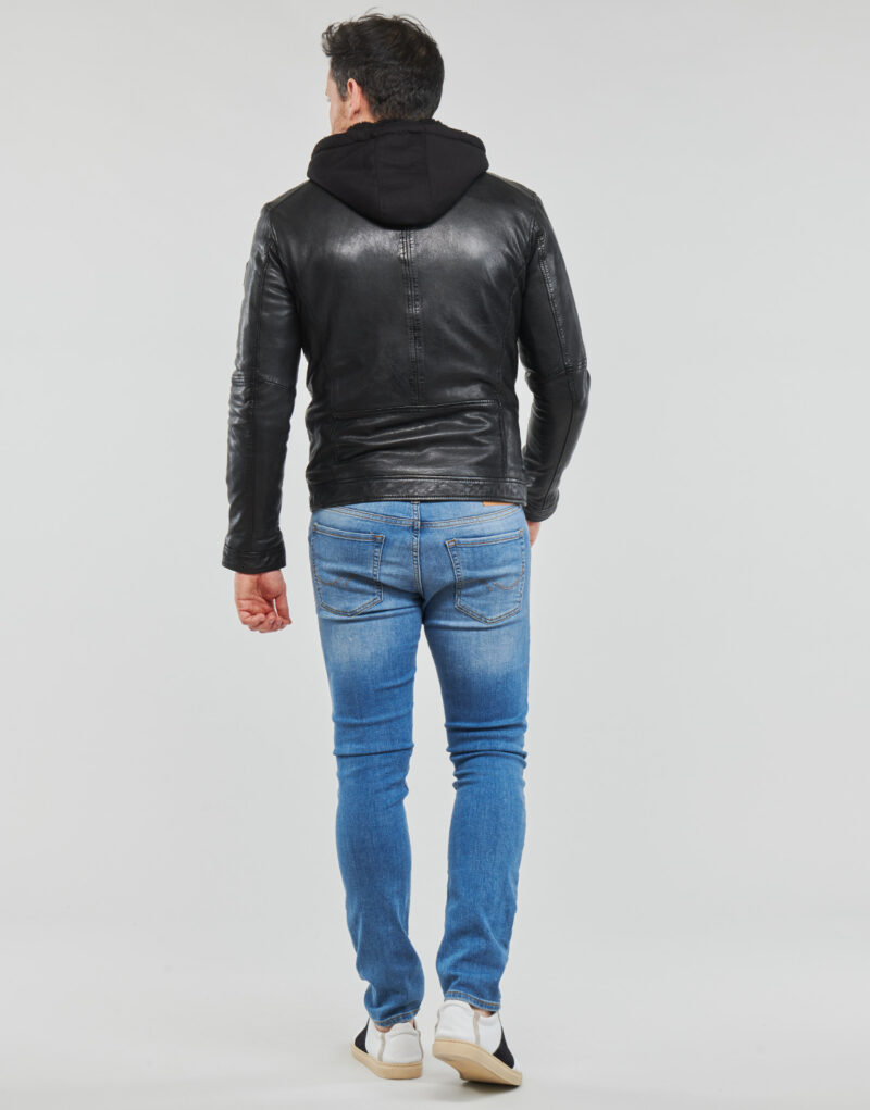 Chaqueta de cueroelle Oakwood DRINK Chaquetas negras en pelle Hombre - 4