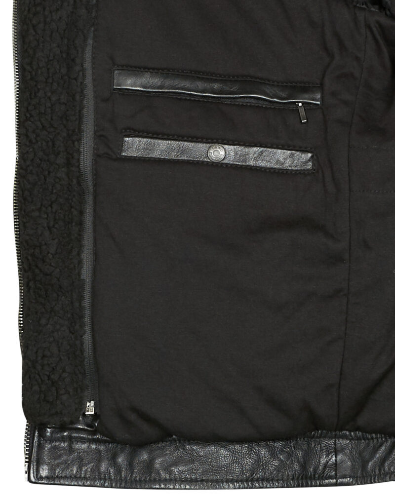 Chaqueta de cueroelle Oakwood DRINK Chaquetas negras en pelle Hombre - 6