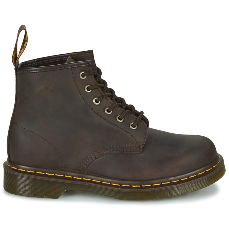 Dr. Martens 101 DARK BROWN CRAZY HORSE Marrone Stivaletti Donna - 2
