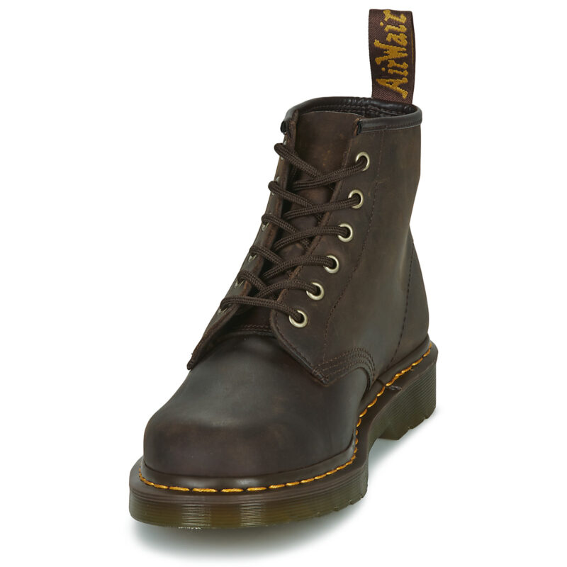 Dr. Martens 101 DARK BROWN CRAZY HORSE Marrone Stivaletti Donna - 3