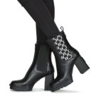 Karl Lagerfeld VOYAGE VI Monogram Gore Boot Nero Stivaletti Donna - 8
