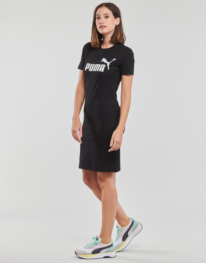 Robe courte Puma ESS SLIM TEE DRESS Noir Robes courtes Femme - 3