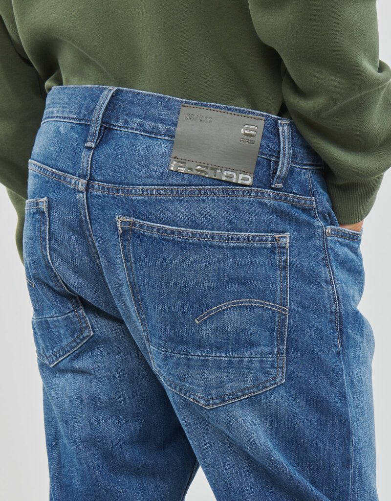 Jeans G-Star Raw Triple A Regular Straight Blu Jeans Uomo - 5