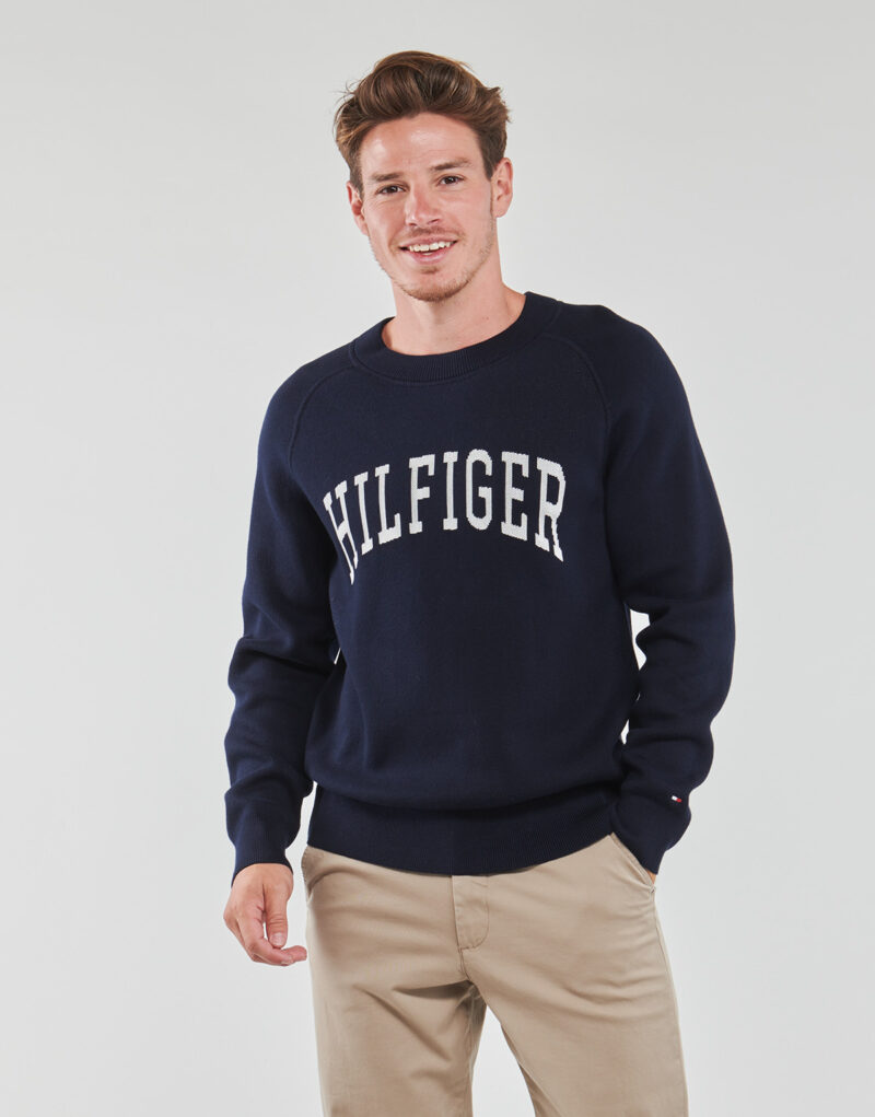 Felpe Tommy Hilfiger VARSITY GRAPHIC CREW NECK Marine Felpe Uomo - 2