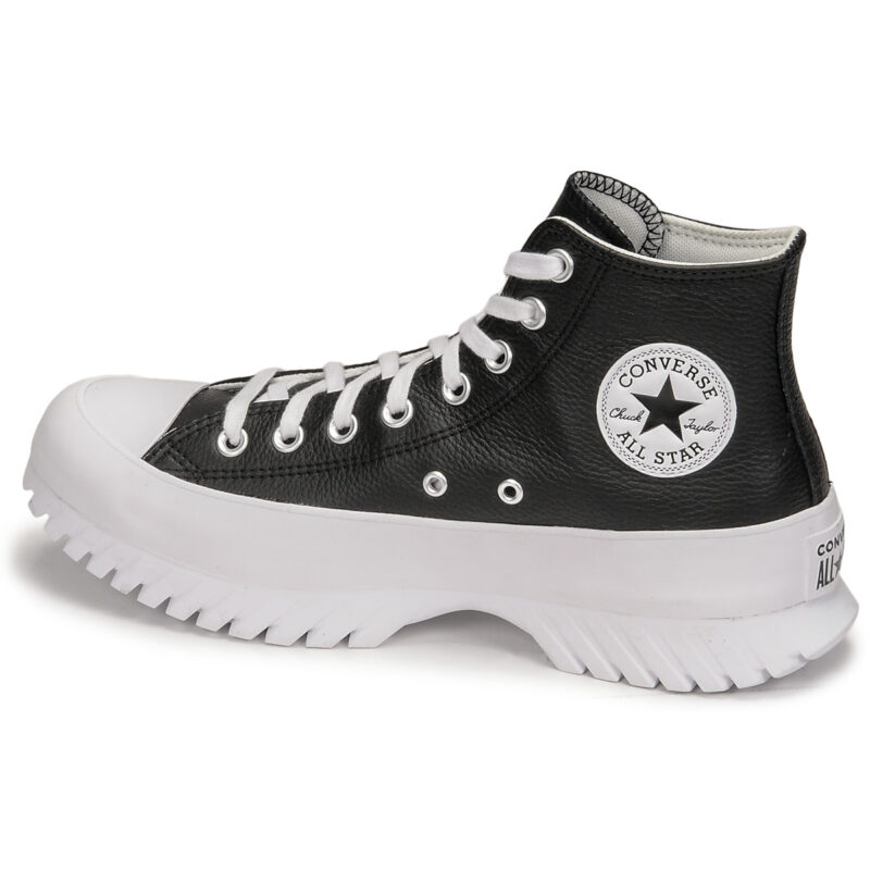 Converse  Chuck Taylor All Star Lugged 2.0 Leather Foundational Leather  Nero -  Sneakers alte Donna - 4