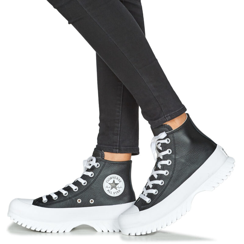 Converse  Chuck Taylor All Star Lugged 2.0 Leather Foundational Leather  Nero -  Sneakers alte Donna - 8