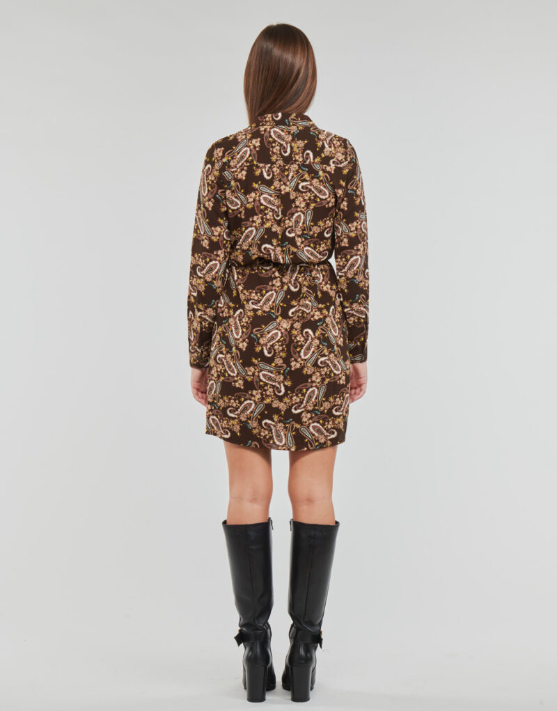 Abito corto  Vero Moda  VMSAGA  Marrone -  Abiti corti Donna - 4