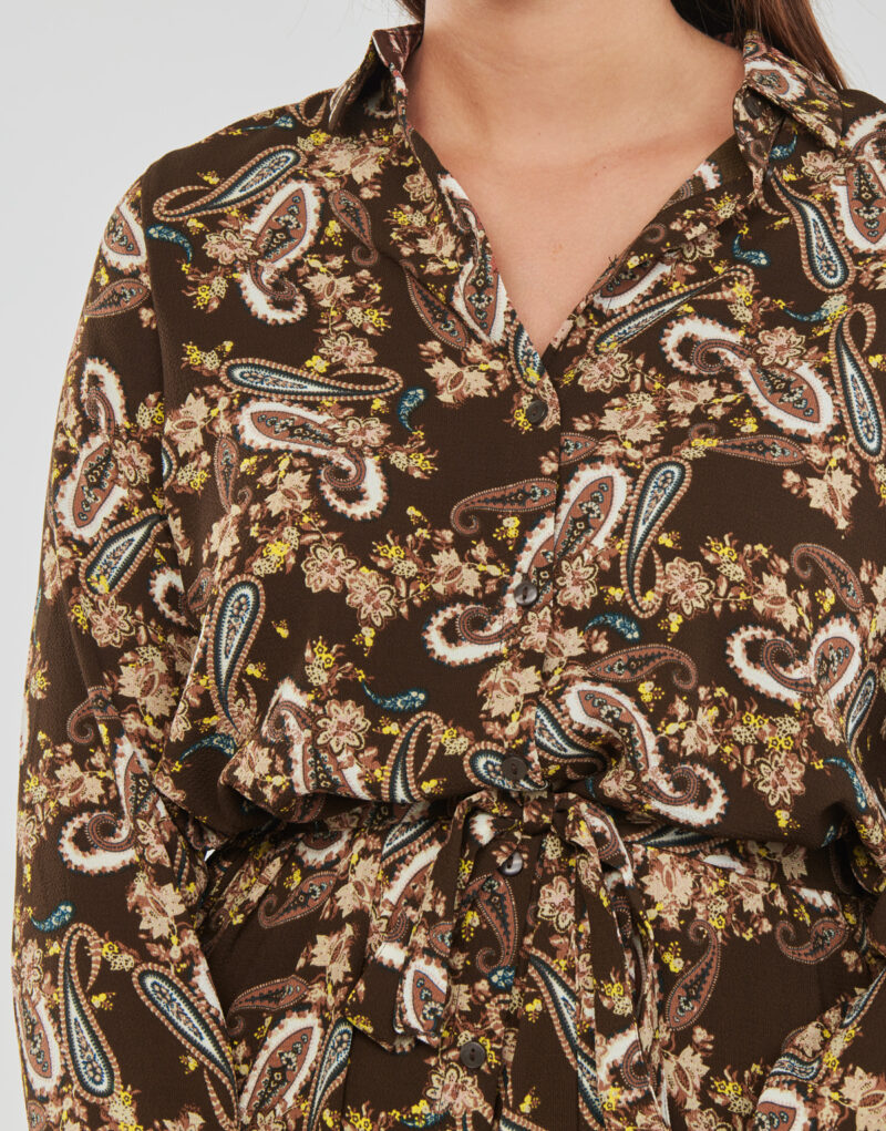 Abito corto  Vero Moda  VMSAGA  Marrone -  Abiti corti Donna - 5