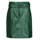 Jupe courte enduite Vila VICHOOSY HW verte pour femme - 1