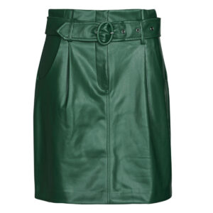 Gonne corte  Vila  VICHOOSY HW COATED SKIRT  Verde -  Gonne corte Abbigliamento Donna