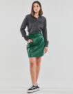 Jupe courte enduite Vila VICHOOSY HW verte pour femme - 2