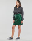 Jupe courte enduite Vila VICHOOSY HW verte pour femme - 3