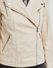 Giacca in pelle Only ONLGEMMA FAUX LEATHER BIKER OTW NOOS Beige Giacche in pelle Donna - 5