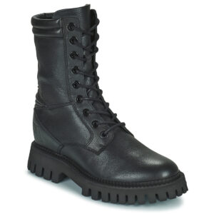 Freelance  LUCY COMBAT LACE UP BOOT  Nero -  Stivaletti Donna
