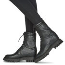 Freelance  LUCY COMBAT LACE UP BOOT  Nero -  Stivaletti Donna - 8