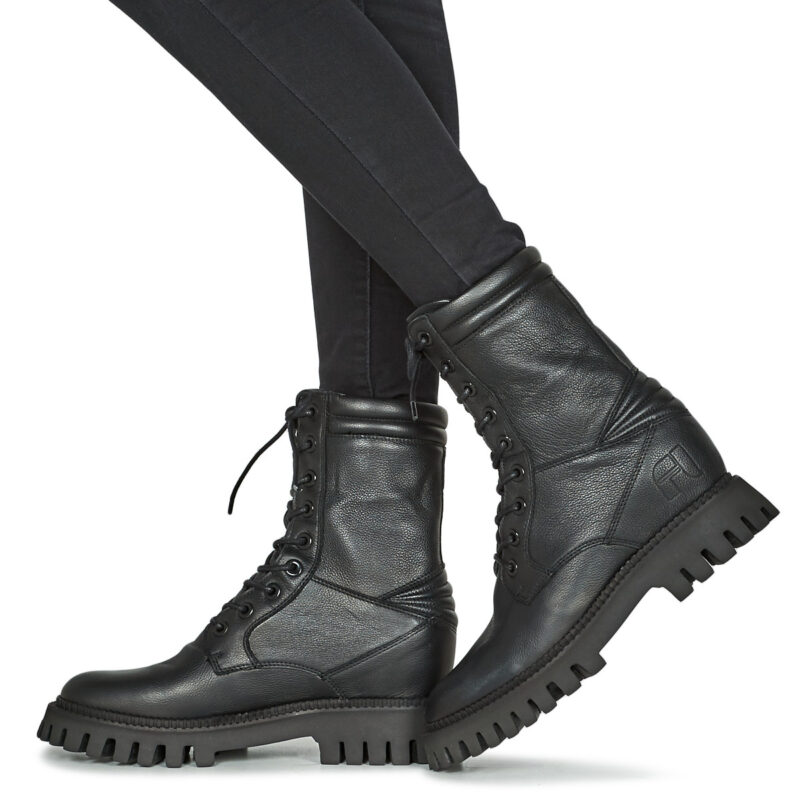 Freelance  LUCY COMBAT LACE UP BOOT  Nero -  Stivaletti Donna - 8